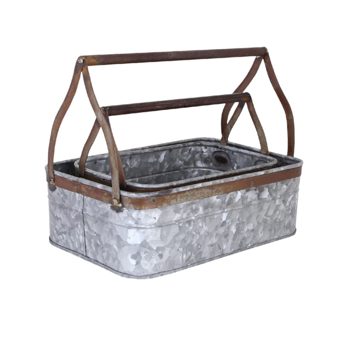 Brettkasse zink/rustfarget